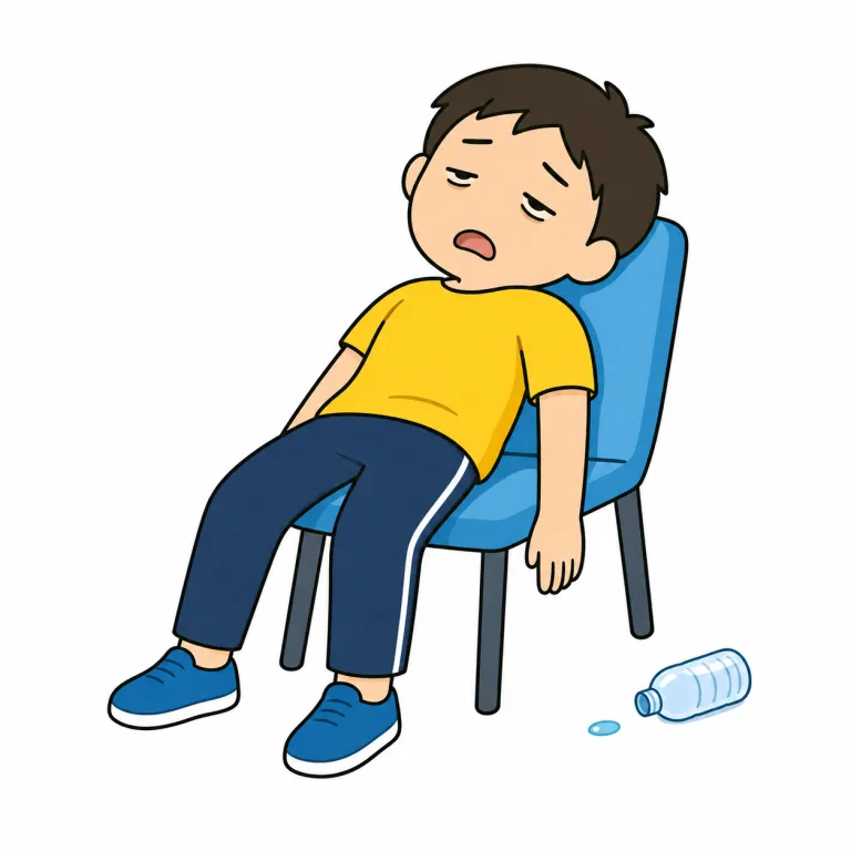 spent（疲れ果てた・adjective）の覚え方イラスト