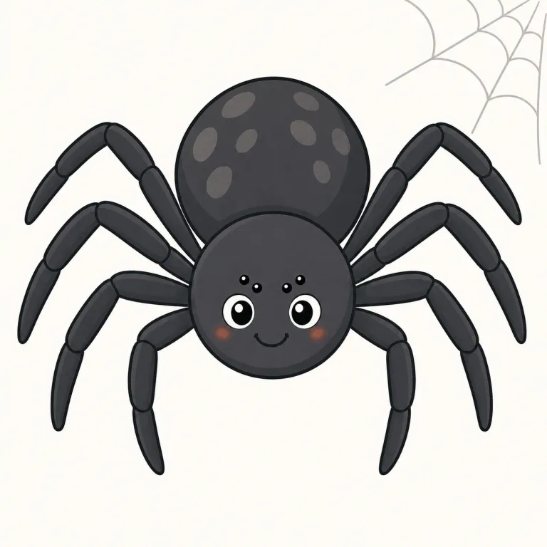 spider（蜘蛛・名詞）の覚え方イラスト — spider は単独で覚えるより、見える場面ごと覚えると残りやすい語です