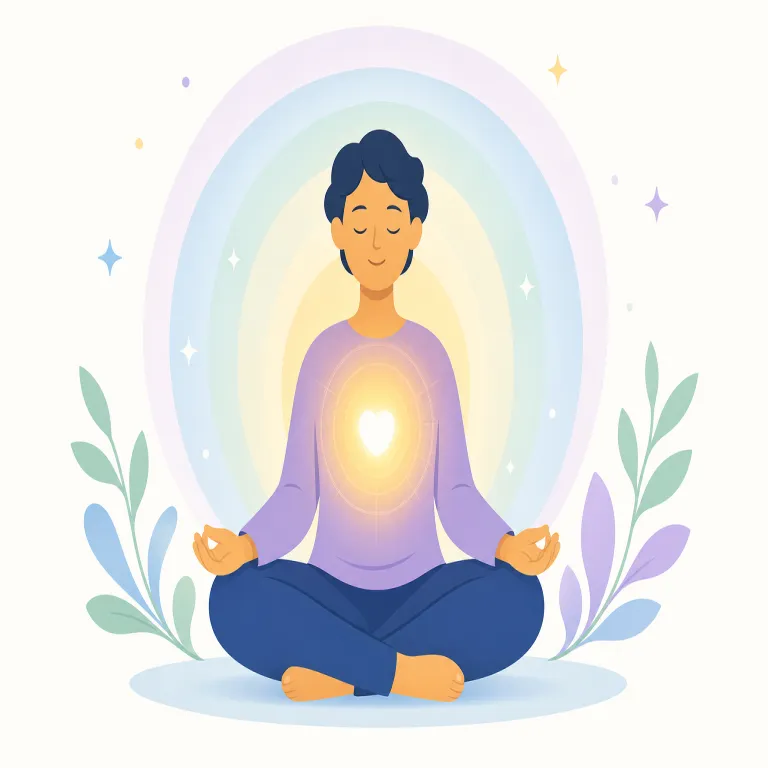 spiritual（精神的な・形容詞）の覚え方イラスト — このエントリでは spiritual を「霊的な」ではなく「精神的な」として覚える