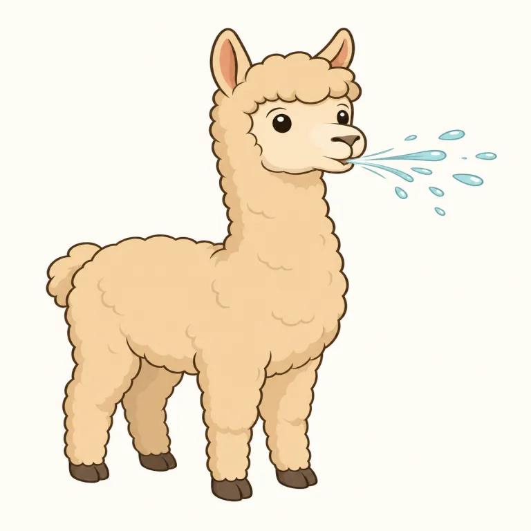 spitter（唾を吐く人・動物・機械・名詞）の覚え方イラスト — spit が「ぺっと吐く」、-er が「する人・もの」だと押さえると、そのまま「吐き出す人・動物・機械」とつながります