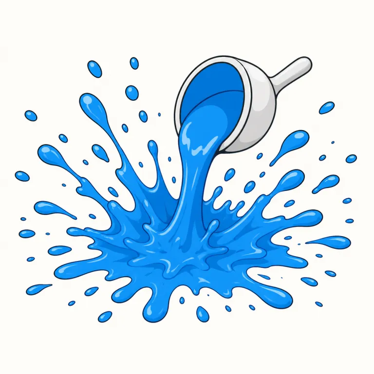 splattering（飛び散る・動詞）の覚え方イラスト — splattering は、液体や粘り気のある物質が細かい点になって周囲へ飛び散っている様子を表します