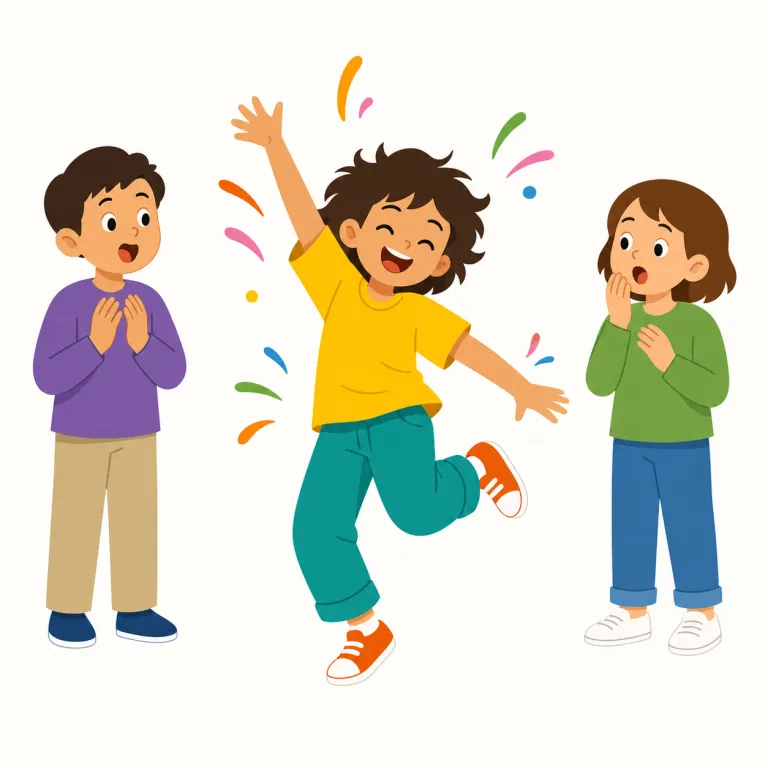 spontaneous（自発的・形容詞）の覚え方イラスト — spontaneous は、人や集団の行動・反応が外から強制されず、その場で自然に出る「自発的」という意味で覚えます
