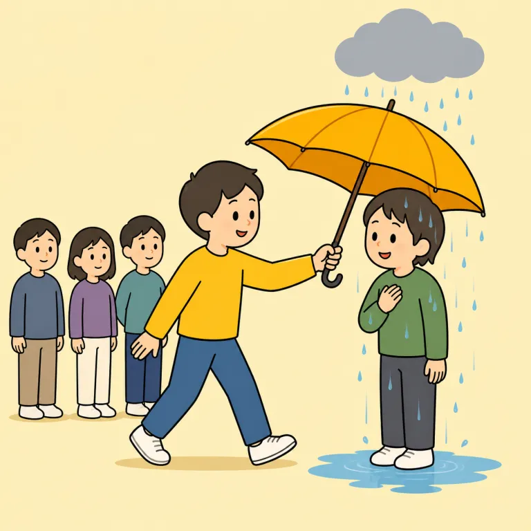 spontaneously（自発的に・adverb）の覚え方イラスト