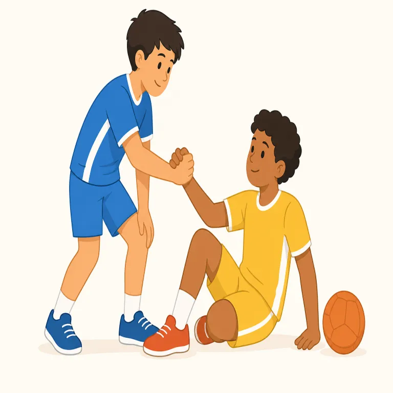 sportsmanship（スポーツマンシップ・名詞）の覚え方イラスト — まず core は sport ではなく sportsman として捉えると覚えやすいです