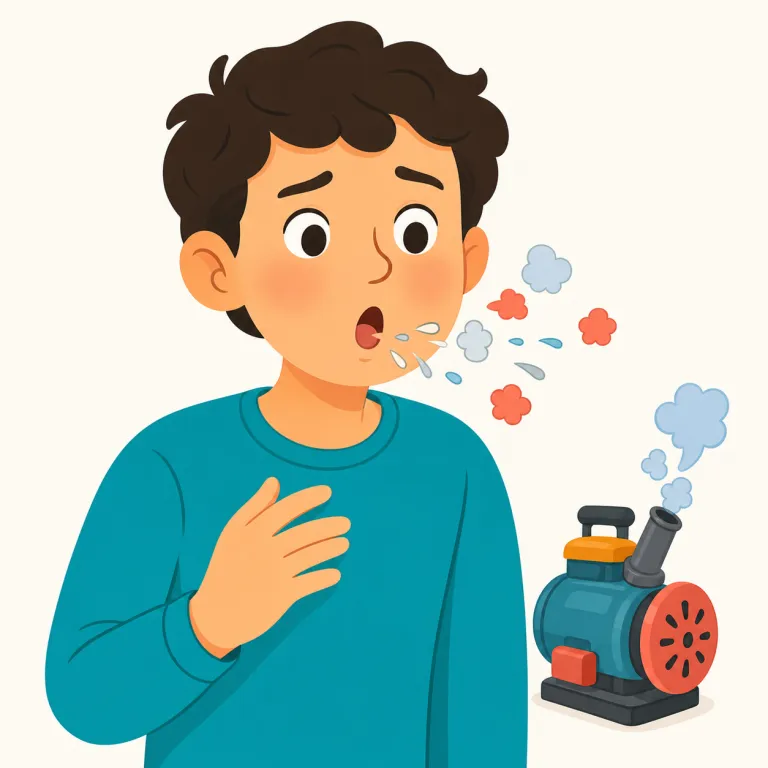 sputter（プスプス・ブツブツと音を立てる／言葉を詰まらせて話す・動詞）の覚え方イラスト — 覚える軸は stutter（どもる）
