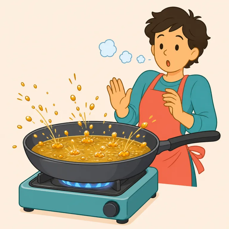 sputtering（パチパチする・名詞）の覚え方イラスト