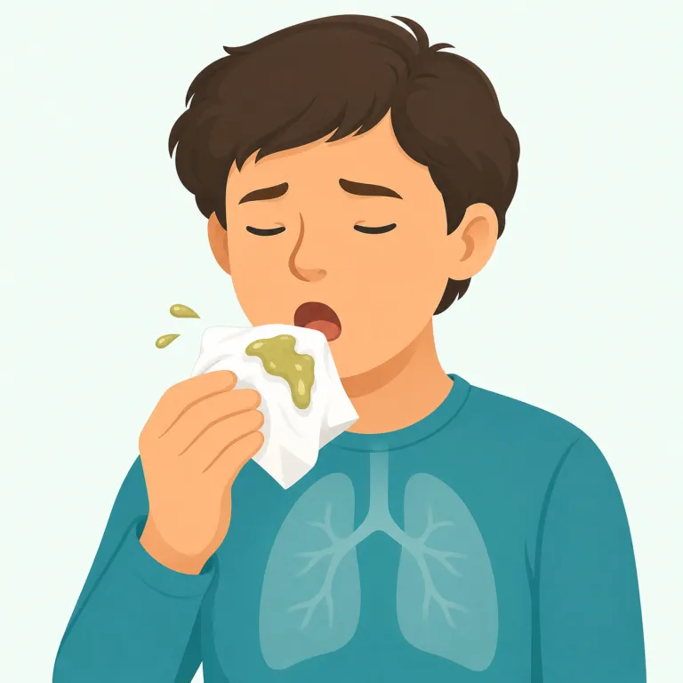 sputum（たん・名詞）の覚え方イラスト — spit（つばを吐く）や sputter を知っていると、sput- に「口から何かを外へ飛ばし出す」感じがあるとつかみやすいです