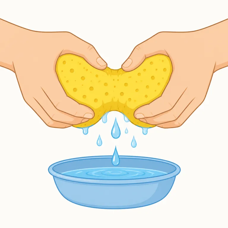 squeeze（押しつぶす、絞る・動詞）の覚え方イラスト — squeeze の動詞は「ただ押す」より、逃げ場をなくしてぎゅうっと締める感覚で覚える