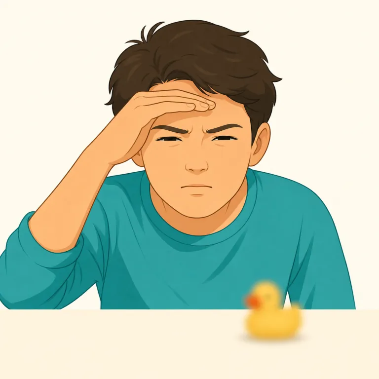 squint（目を細める・動詞）の覚え方イラスト — 「目を大きく開いて見る」stare の逆方向を意識すると覚えやすい語