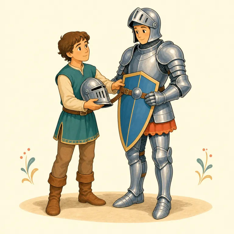 squire（騎士の従者・名詞）の覚え方イラスト