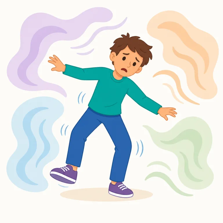 staggers（よろめく、圧倒する・動詞）の覚え方イラスト — まず基礎の stagger「よろめく」を核に覚えると広がります