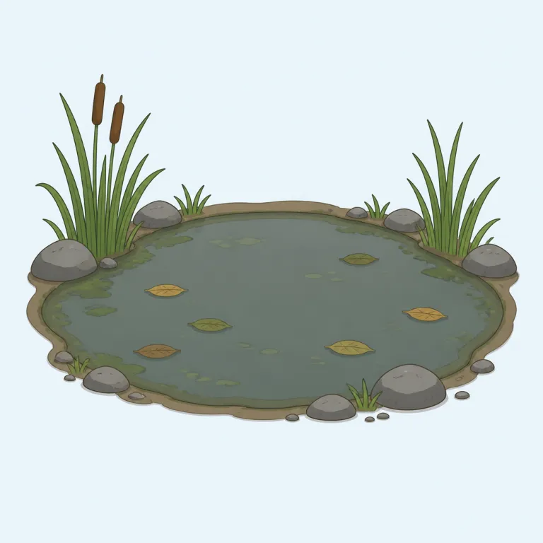 stagnant（よどんだ・形容詞）の覚え方イラスト — `stagnant` は `stagnation` や `stagnate` と同じ仲間なので、3語セットで覚えると定着しやすいです