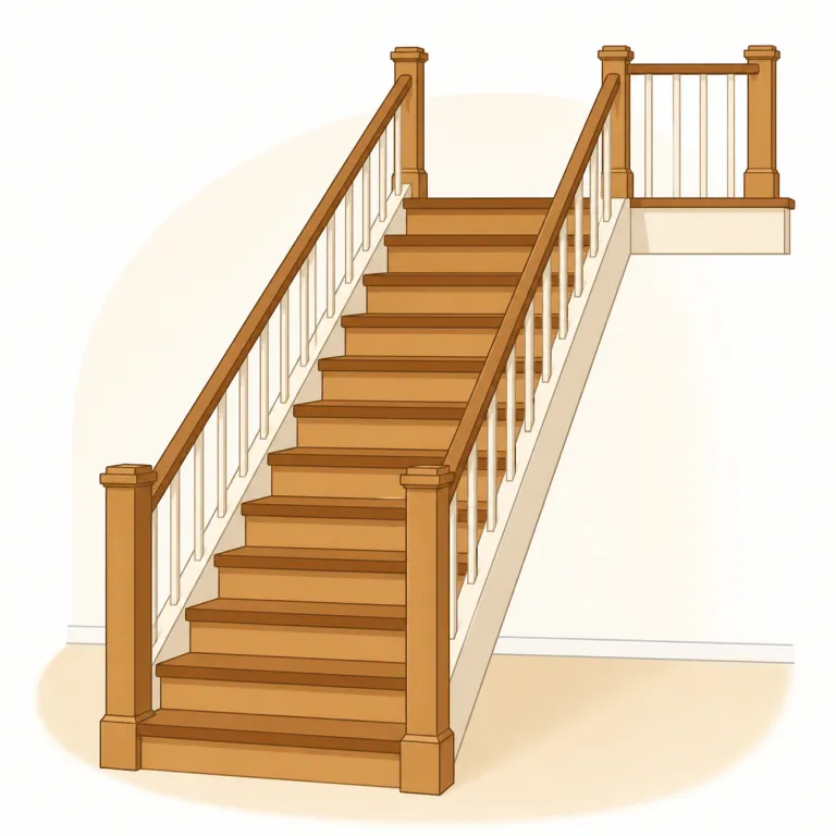 staircase（階段・名詞）の覚え方イラスト — stairs を知っていれば覚えやすい語です