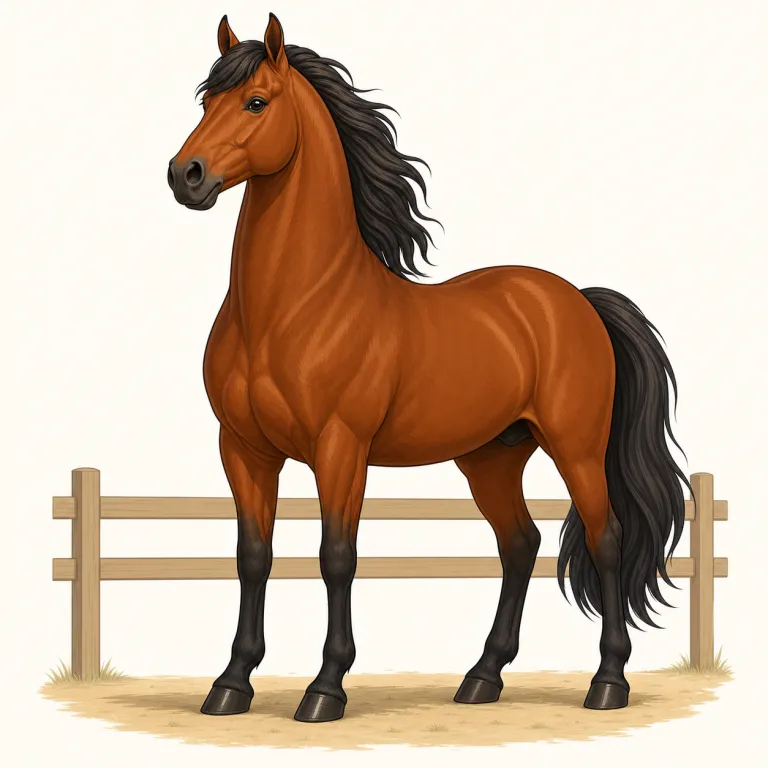 stallion（種牡馬・noun）の覚え方イラスト