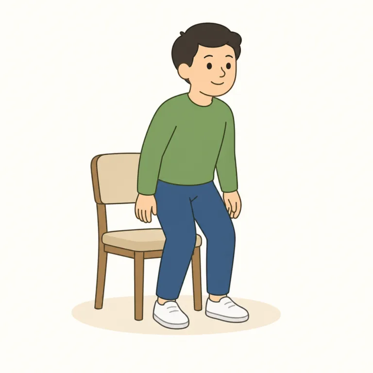 stand up（立ち上がる・句動詞）の覚え方イラスト — stand はまず「立っている」の核を持つ語で、up が付くと「上向きに変化する」感じが加わる