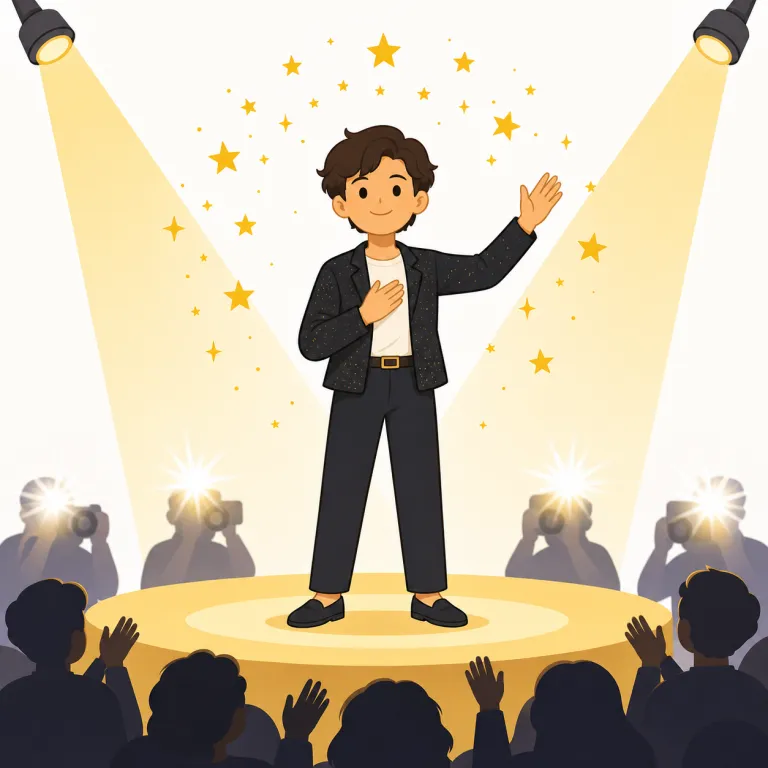 stardom（スターの座 / 名声・名詞）の覚え方イラスト — まず中心は star