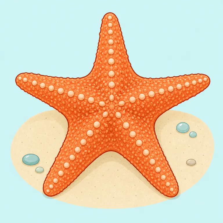 starfish（ヒトデ・名詞）の覚え方イラスト — star と fish を別々に見て覚えると定着しやすい語です