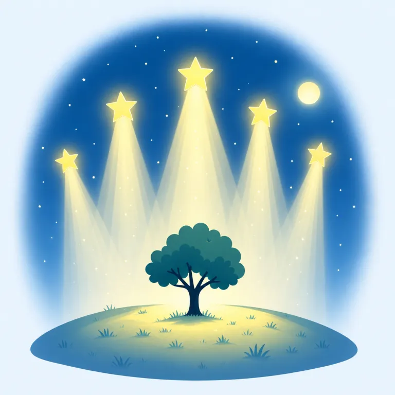 starlight（星明かり・名詞）の覚え方イラスト — sunlight, moonlight, daylight と同じ「名詞＋light」の仲間だと押さえると覚えやすいです