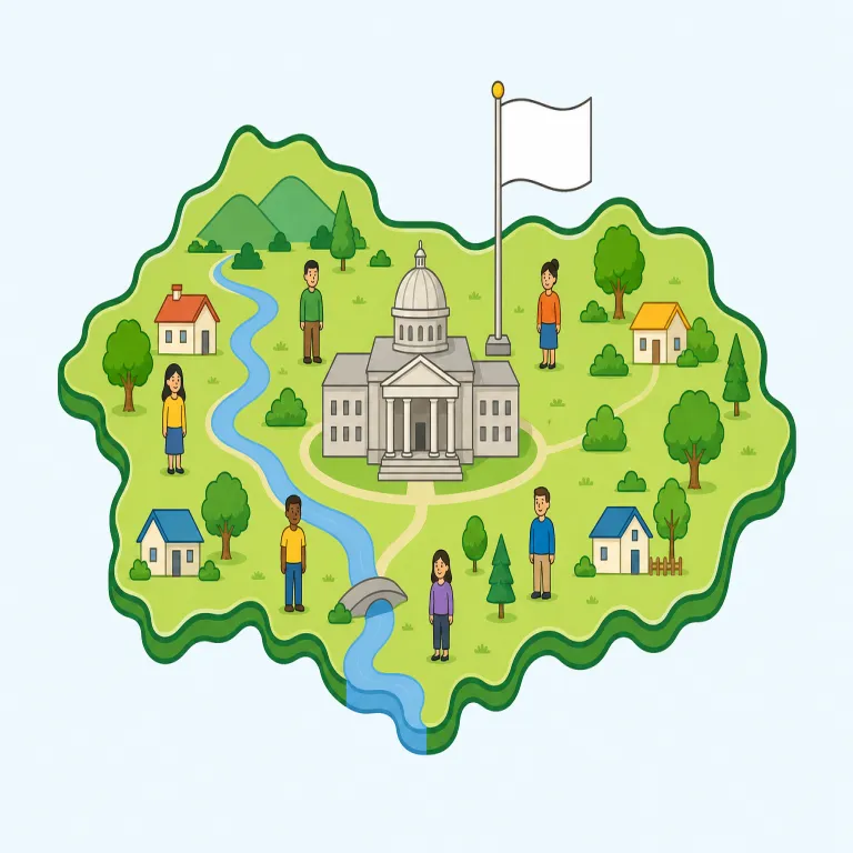 state（国家・noun）の覚え方イラスト