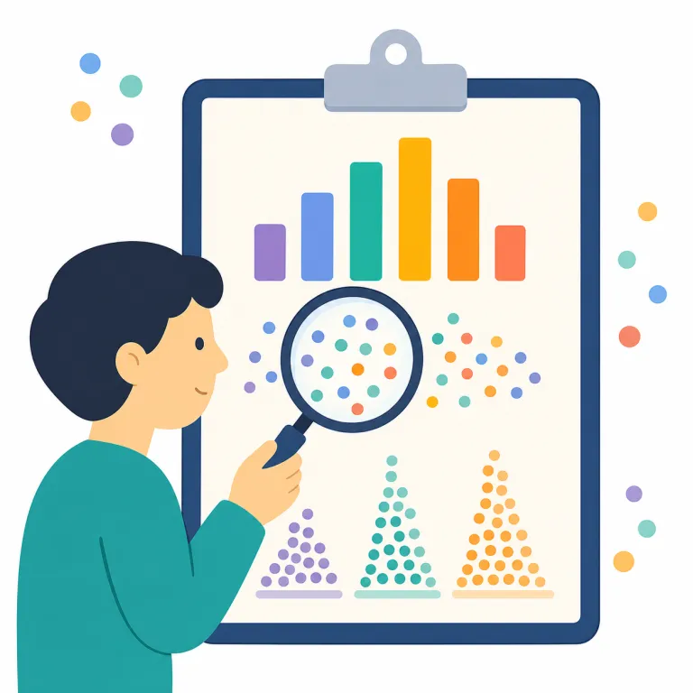 statistical（統計的・形容詞）の覚え方イラスト — まず statistic(s)「統計・統計値」を土台にすると覚えやすい
