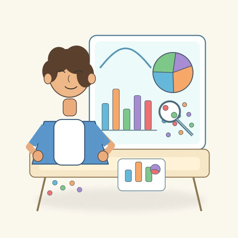 statistician（統計学者・名詞）の覚え方イラスト — まず statistics（統計学）を知っていれば、その人版が statistician と覚えると入りやすいです