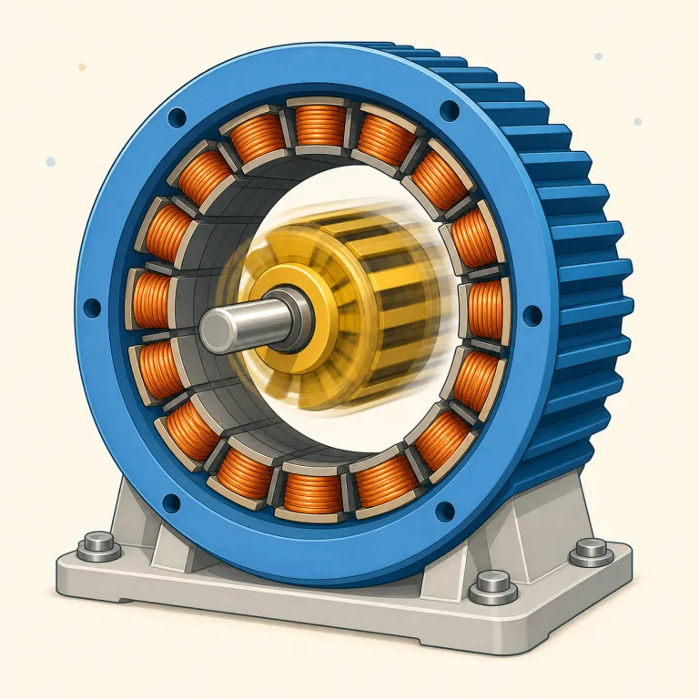 stator（固定子・名詞）の覚え方イラスト — まず rotor と対で覚えるのが最短です