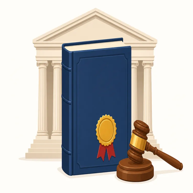 statutory（法定の・形容詞）の覚え方イラスト — statutory は「法律の条文ベースで決まっている」と押さえると残りやすい語です
