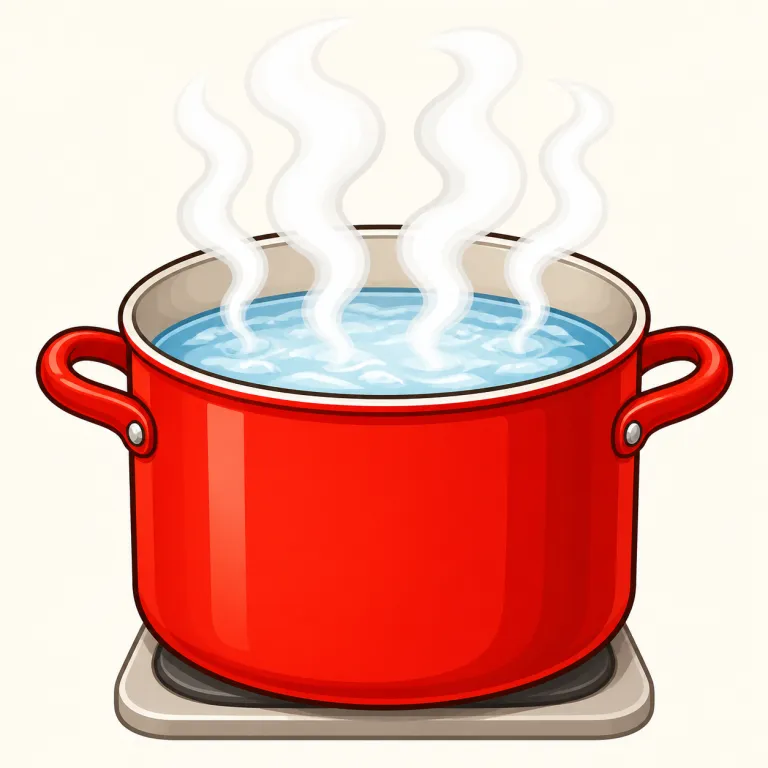 steam（湯気を出す・verb）の覚え方イラスト