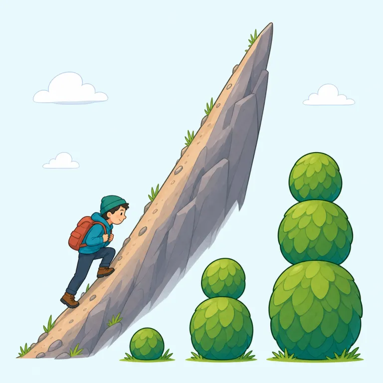 steeply（急勾配で、急激に・副詞）の覚え方イラスト — steep を知っていればそのまま副詞化した形