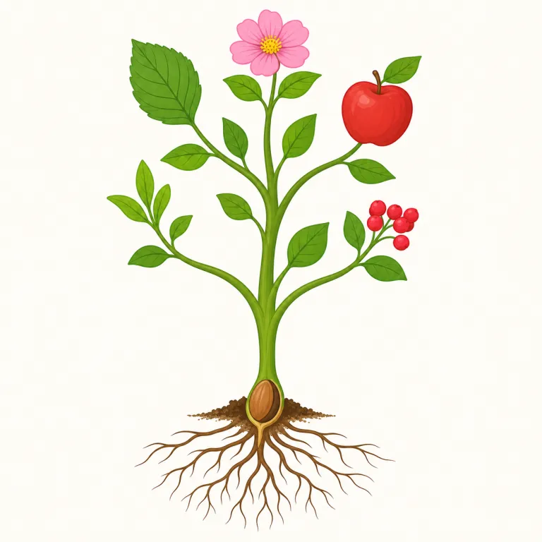 stem from（由来する・句動詞）の覚え方イラスト — stem はまず名詞の「茎・幹」を知っておくと覚えやすい