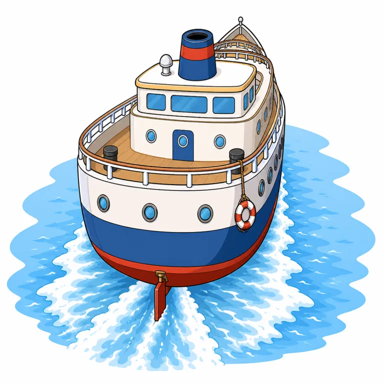 stern（船尾・noun）の覚え方イラスト