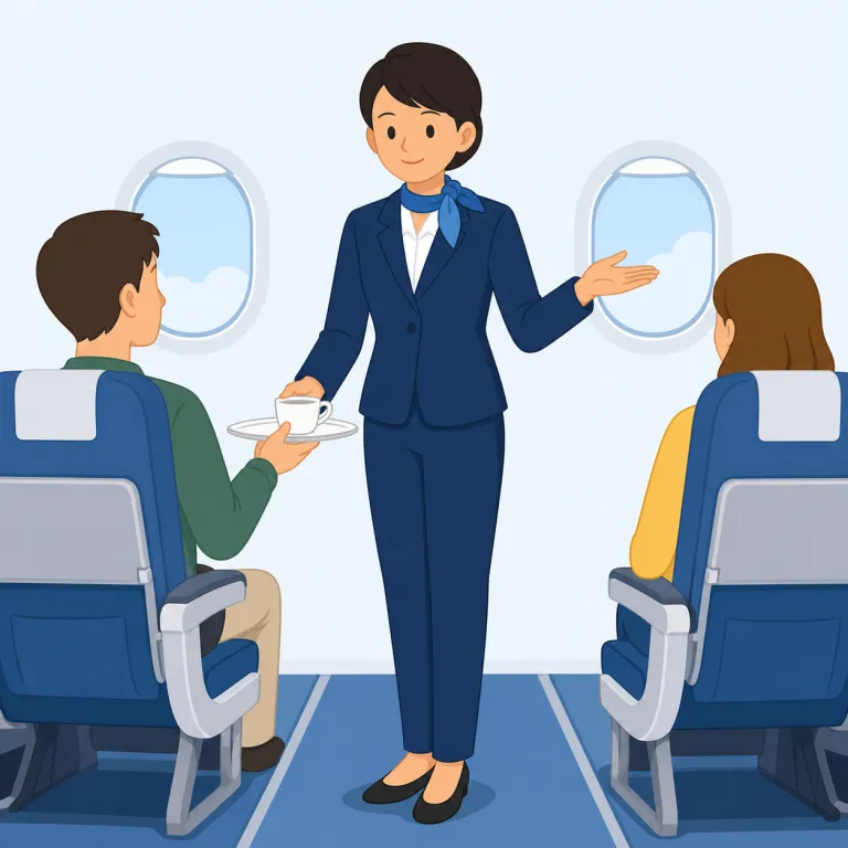 stewardessの覚え方イラスト