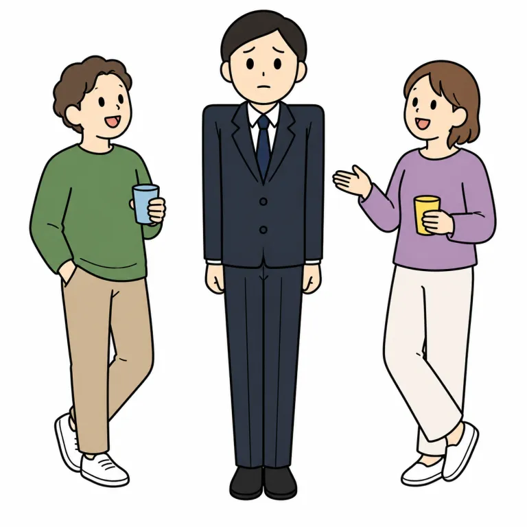 stiff（堅苦しい、ぎこちない・adjective）の覚え方イラスト