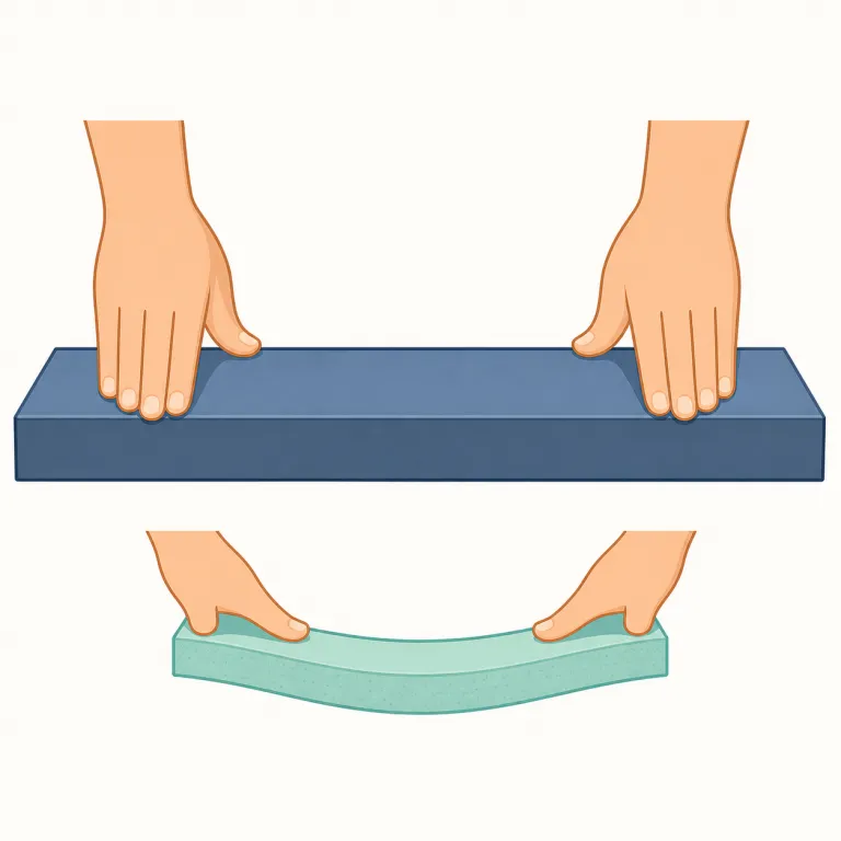 stiffness（硬さ・名詞）の覚え方イラスト — stiffness のこの用法は、stiff neck や stiff shoulders の名詞版として覚えると実用的です
