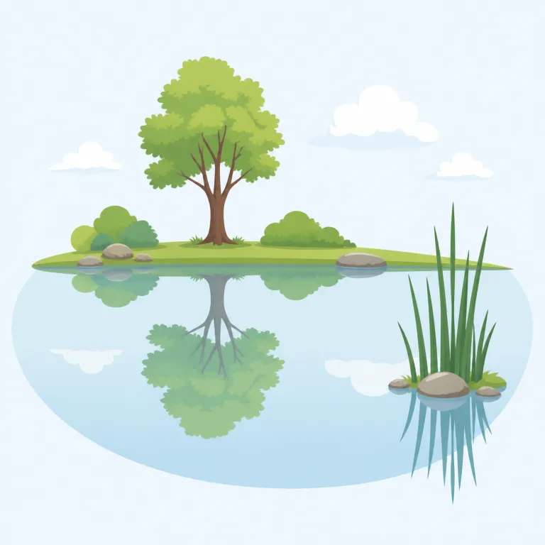 stillness（静寂・名詞）の覚え方イラスト — この stillness は「静止」という基本義とは別に、場所や時間帯に音が少なく、落ち着いた静けさが広がる状態を表します