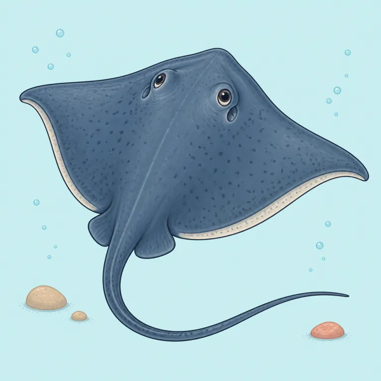 stingray（アカエイ・名詞）の覚え方イラスト — stingray は、まず sting「刺す」が見えれば十分です