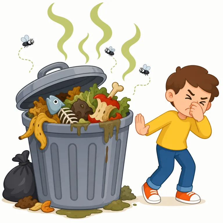 stinker（悪臭のするもの、駄作、嫌なやつ・名詞）の覚え方イラスト — stink を知っていれば、stinker はまず「臭うもの・臭いやつ」と取れる
