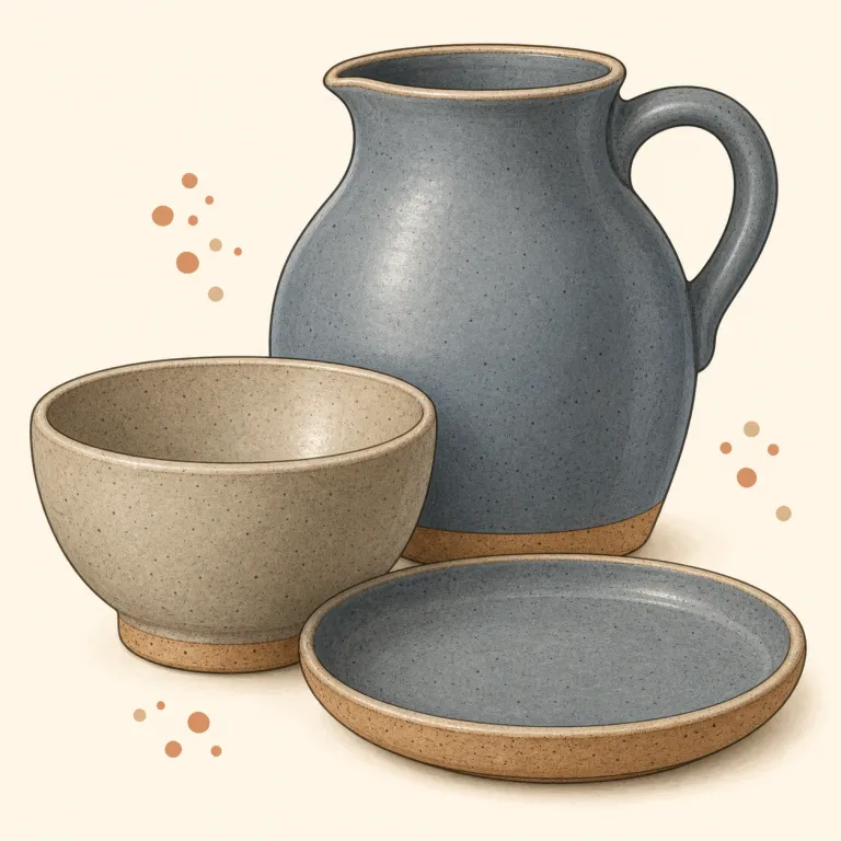 stoneware（炻器・名詞）の覚え方イラスト — stone と ware を分けて覚えると定着しやすい