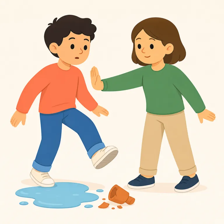 stop a from doing b（阻止する・イディオム）の覚え方イラスト — 核は stop + A + from doing B という形です