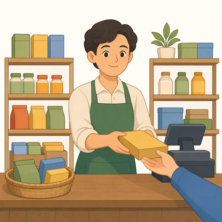 storekeeper（店主・名詞）の覚え方イラスト — この storekeeper は「店員」という基本義とは別に、店を所有したり運営したりする人、つまり店主を指す用法です
