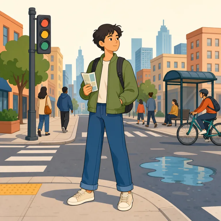 streetwise（世慣れた・形容詞）の覚え方イラスト — このエントリの streetwise は、単に「都会生活に詳しい」という基本義ではなく、人の思惑や危険を読みながら抜け目なく立ち回れる「世慣れた」感じを表します