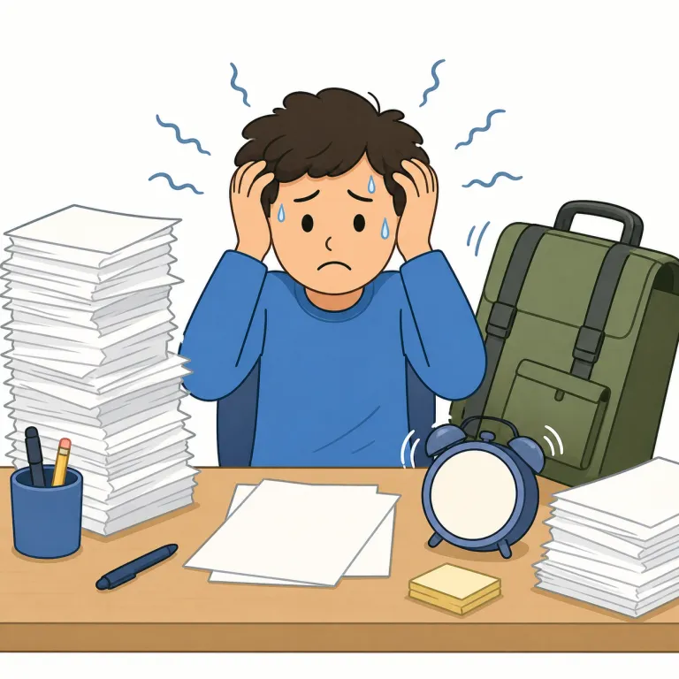 stressfulの覚え方イラスト