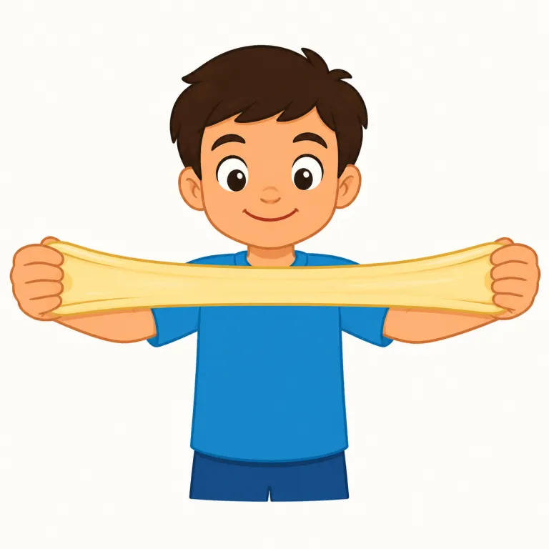 stretch（伸ばす、引き伸ばす・動詞）の覚え方イラスト — stretch は、人や力が何かを「伸ばす、引き伸ばす」動きを表す他動詞として覚えると整理しやすいです