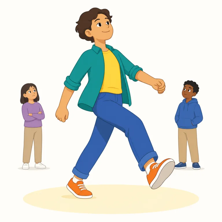 strut（気取り歩き・noun）の覚え方イラスト