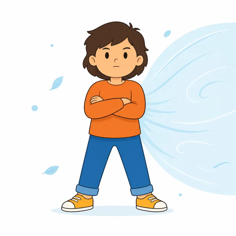 stubborn（頑固な・形容詞）の覚え方イラスト — stubborn は、人の意見・態度・行動がなかなか変わらない「頑固な」という意味で使います
