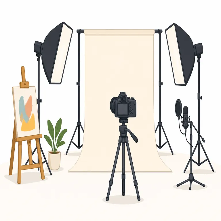 studio（スタジオ・名詞）の覚え方イラスト — study を知っていると覚えやすい語