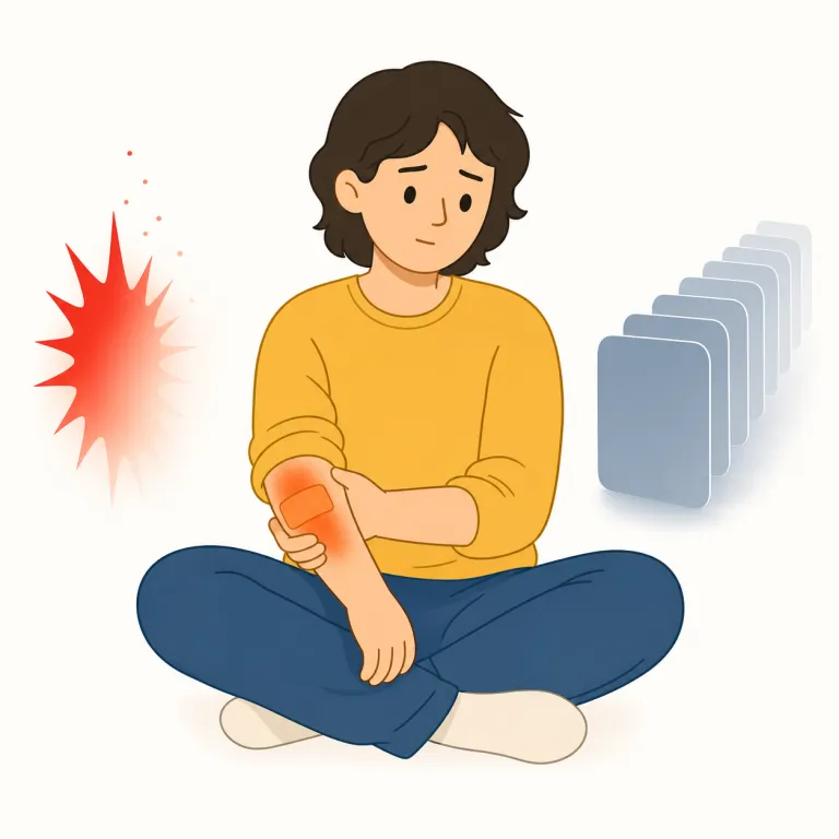 subacute（亜急性・形容詞）の覚え方イラスト — acute（急性）を知っていれば、「subacute」はまず『acute ほど激しくはないが、その系統の経過』と捉えると覚えやすいです