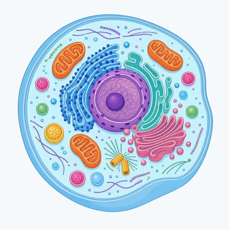 subcellular（細胞内・形容詞）の覚え方イラスト — まず cellular =「細胞の」を軸に覚え、sub- が付くと「その下の階層・さらに細かい所」という感覚を足すと整理しやすいです