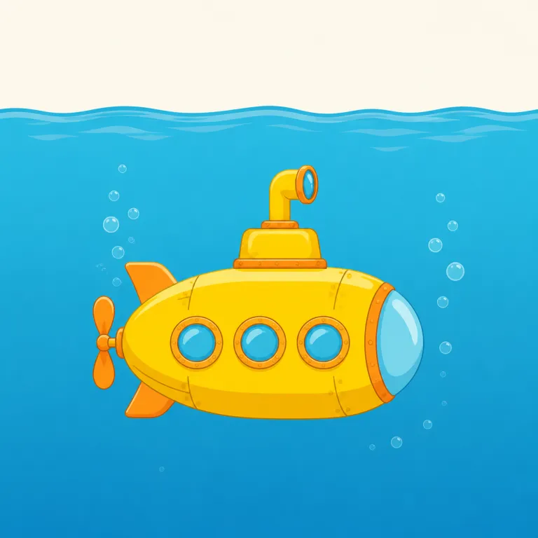 submersion（水没・名詞）の覚え方イラスト — submersion は submerge の名詞形として覚えるのが近道です