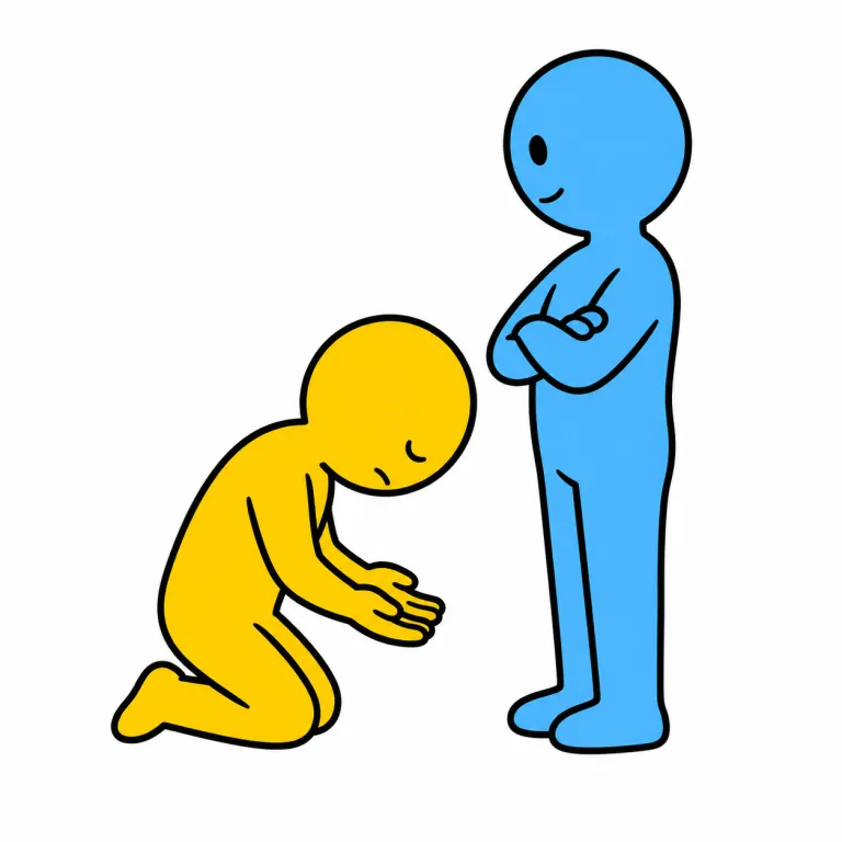 submit（服従する・verb）の覚え方イラスト